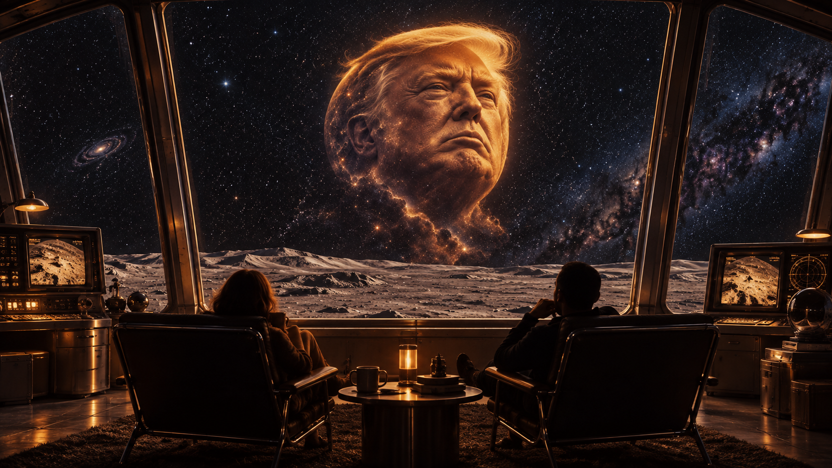 Observation lounge scene